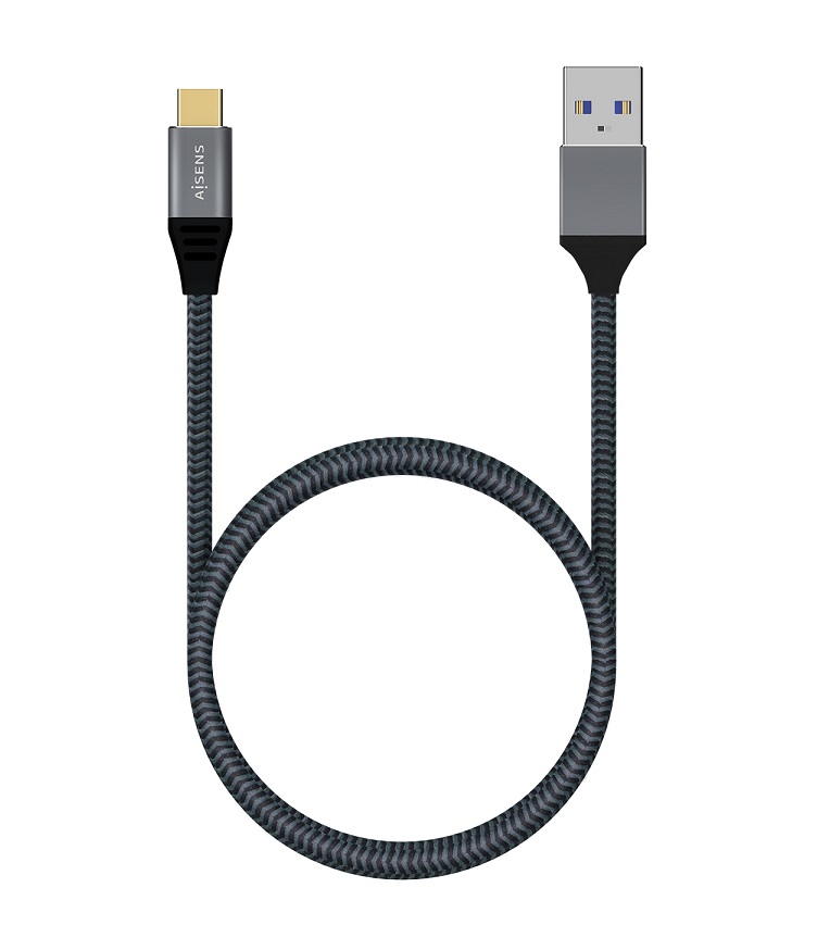 Cabo Aisens Type-C para USB 3.1 - 1m Cinzento 2